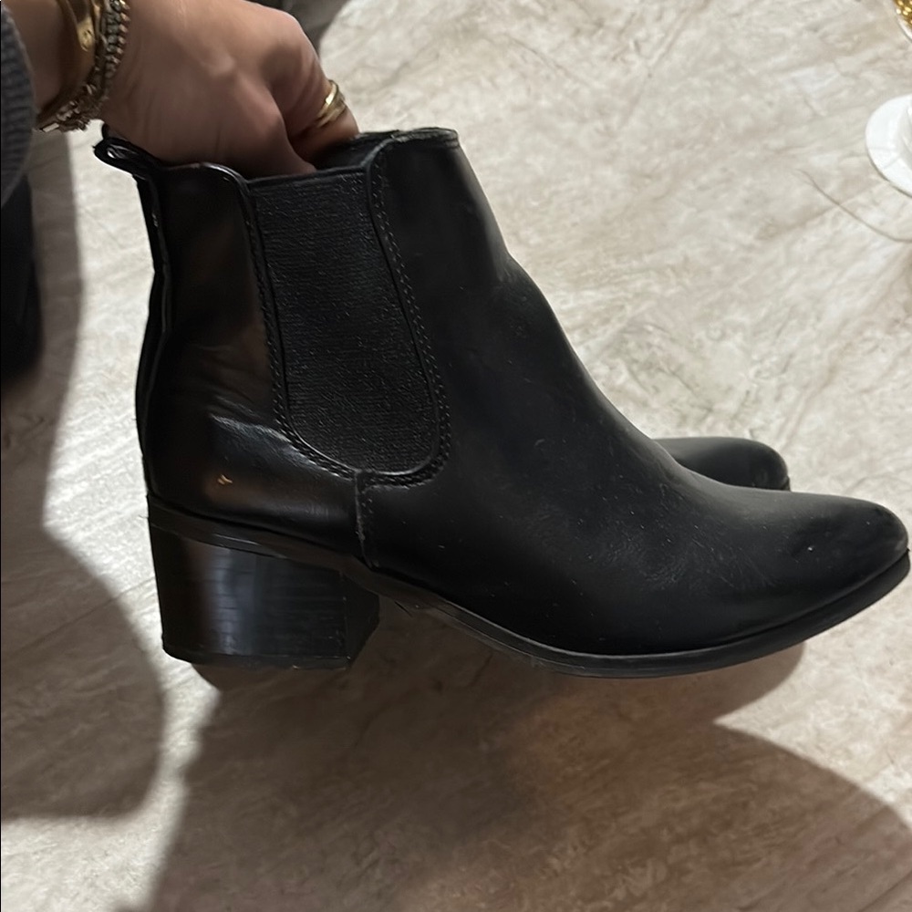 A New Day Black Ankle Boots size 6